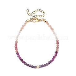 Braccialetti da donna con perline di rubino naturale&nbsp;BJEW-JB14094-01