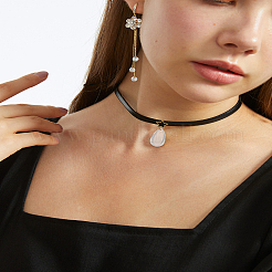 6 pièces pendentifs en verre&nbsp;GLAA-LP0001-27
