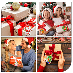 Noël thème papier cadeau noël carte de voeux étiquettes&nbsp;DIY-WH0349-93