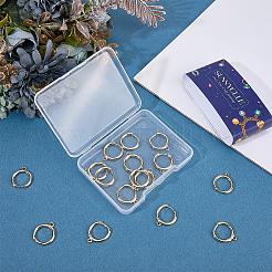 20 pieza de accesorios para pendientes de aro huggie de latón&nbsp;KK-SC0008-06