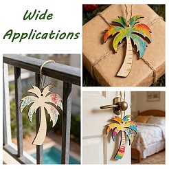 10 ensemble de pendentifs en bois pour bricolage&nbsp;DIY-WH0759-19