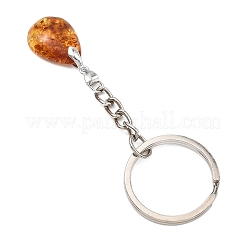 Porte-clés en ambre naturel&nbsp;KEYC-JKC01475-02