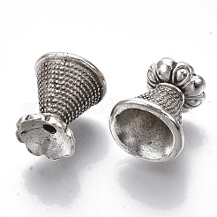 Chapeaux de perles en alliage de style tibétain&nbsp;TIBE-R317-036AS-LF