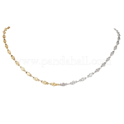 304 Edelstahl Blatt Blume Kette Halsketten für Frauen&nbsp;NJEW-JN05585