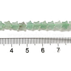 Cuentas de aventurina verde natural hebras&nbsp;G-G085-B10-02