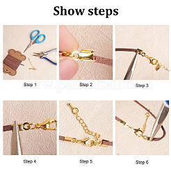 Kit para hacer pulseras de cordón trenzado&nbsp;DIY-BC0006-32