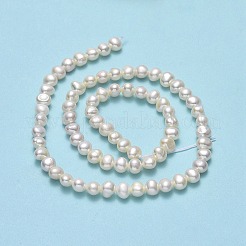 Brins de perles de culture d'eau douce naturelles&nbsp;PEAR-A005-07D-01