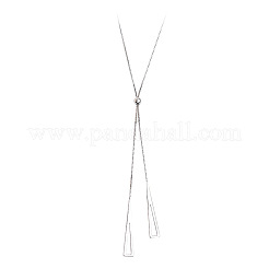 Dreieckige Messing-Schiebe-Lasso-Halsketten für Damen&nbsp;FS-WGD2F26-01