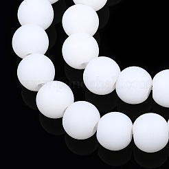 Nachahmung Jade Glasperlen &nbsp;GLAA-T032-J8mm-MD01