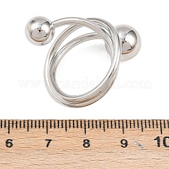 Manschettenringe aus Messing für Damen&nbsp;RJEW-Z113-16P