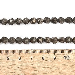Stränge aus natürlichen Goldpyritperlen&nbsp;G-G458-I01-6mm