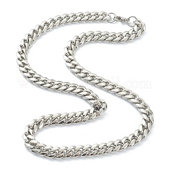 Schmucksets aus kubanischen Gliederketten und Armbändern aus Edelstahl 304&nbsp;SJEW-B019-03C-P