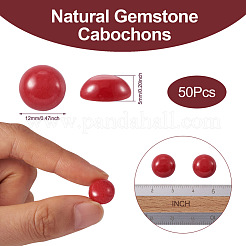 Cabochons de jade blanc naturel&nbsp;G-R416-12mm-10