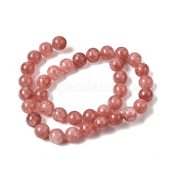 Natürliche weiße Jade perlen Stränge&nbsp;G-H348-10mm-09