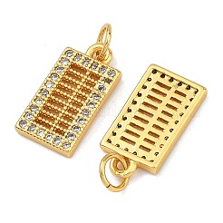 Messing micro pave klar zirkonia charme&nbsp;KK-F941-12G