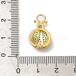 Pendentifs avec zircon cubiques à micro-pavés en laiton&nbsp;KK-M295-23G-02