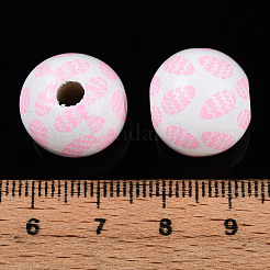 Perline di legno stampate a tema pasquale&nbsp;WOOD-T032-22H