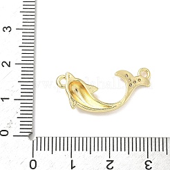 Messing Micro pave klar Zirkonia Verbinder&nbsp;ZIRC-I356-12G