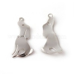 Welpenanhänger aus Messing&nbsp;KK-F772-04P