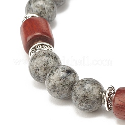 Pulsera elástica con cuentas de piedras preciosas mixtas naturales para mujeres u hombres&nbsp;BJEW-JB07732
