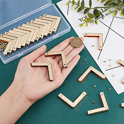 20Sets Zinklegierung Geldbörse dekorative Rand Schnalle Hardware&nbsp;FIND-WR0006-55