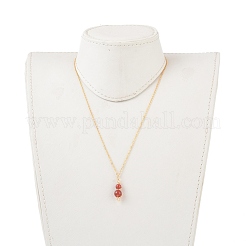 Pendentif en pierres précieuses naturelles et boucles d'oreilles pendantes ensembles de bijoux&nbsp;SJEW-JS01060