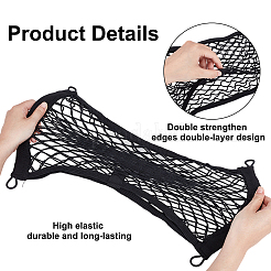 Bolsa de red para respaldo de asiento de tela de malla elástica de 6 estilos y 2 unidad&nbsp;FIND-DR0002-07