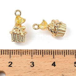 Colgante micropavé cubic zirconia de latón&nbsp;KK-C155-16G-02