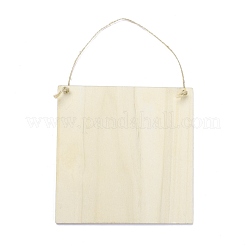 Panneau de densité de thème eid ornement mural en bois pendentifs de plaque de porte&nbsp;HJEW-C004-01B