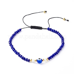 Bracelets de perles de nylon tressés réglables&nbsp;BJEW-JB06440-02
