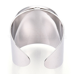Bague ouverte en acier inoxydable 304 anti-ternissement&nbsp;STAS-T060-03P