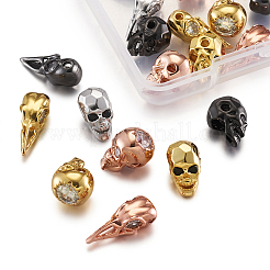 Perles de zircone cubique en laiton micro pavé halloween&nbsp;ZIRC-TA0001-05