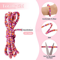 5 m de caoutchouc avec cordon élastique en polyester&nbsp;OCOR-BT0001-08C