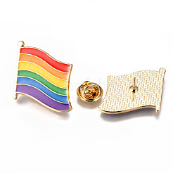 Broches émaillées en alliage&nbsp;LS-JEWB-N006-008-NR