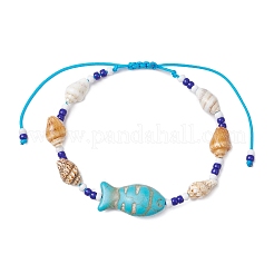 Braccialetti di perline intrecciate con semi di vetro&nbsp;BJEW-MZ00172