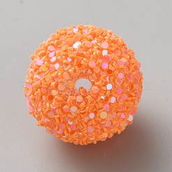 Undurchsichtige Glitzerperlen aus Acryl&nbsp;LS-FIND-CJC0010-111A-05