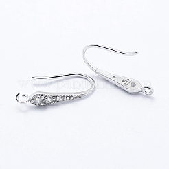 925 argent sterling plaqué rhodium anti-ternissement&nbsp;X-STER-L054-16P