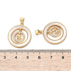 Colgante micropavé cubic zirconia de latón&nbsp;KK-U070-02E-G