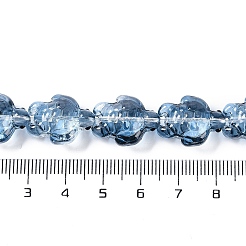 Fili di perle di vetro smaltato trasparente&nbsp;GLAA-B021-06I