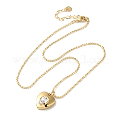 Collane a catena a palline in acciaio inossidabile 304 con placcatura sotto vuoto in PVD&nbsp;NJEW-C045-01G-01