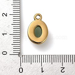 Pendenti avventurina verde naturale&nbsp;STAS-R009-04G-01