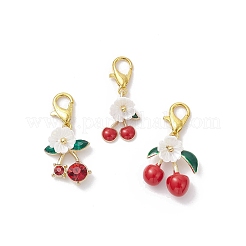 3 ciondolo in lega smaltato e strass&nbsp;HJEW-JM04106