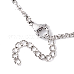 Collar de cadena de eslabones de acero inoxidable 304 de 2 mm para mujer&nbsp;NJEW-JN05560