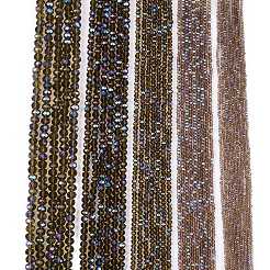 Chapelets de perles en verre électroplaqué&nbsp;LS-EGLA-A044-T1mm-L16