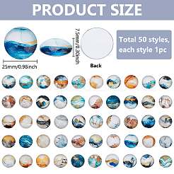 Glas cabochons&nbsp;FIND-PH0022-89B