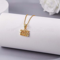 Collana con ciondolo a forma di bambina di papà di parola&nbsp;JN1040A