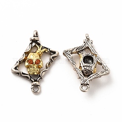 Porte micro ouvrent pendentifs zircone cubique en laiton de placage&nbsp;KK-K165-23