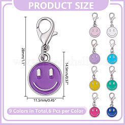 Decorazioni pendenti in lega smaltata 54 pz&nbsp;HJEW-HY0001-25
