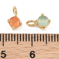 Ciondoli in ottone cat eye&nbsp;KK-C251-09A-G