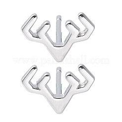 925 orecchini a bottone in argento sterling da donna&nbsp;EJEW-K303-03P